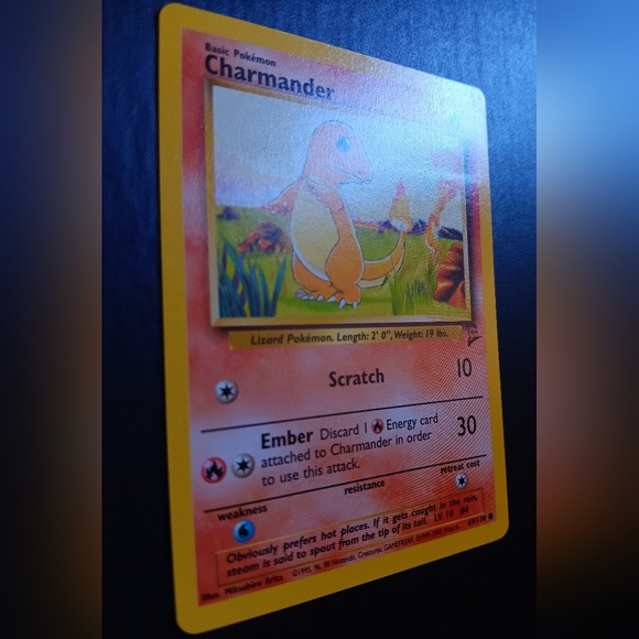 Charmander Pokemon Card - Base Set 2 - NO. 69/130 Common Non-Holo - Picture 4 of 9